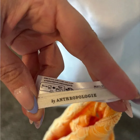 Anthropologie Yellow Floral Tank Top - Picture 3 of 4